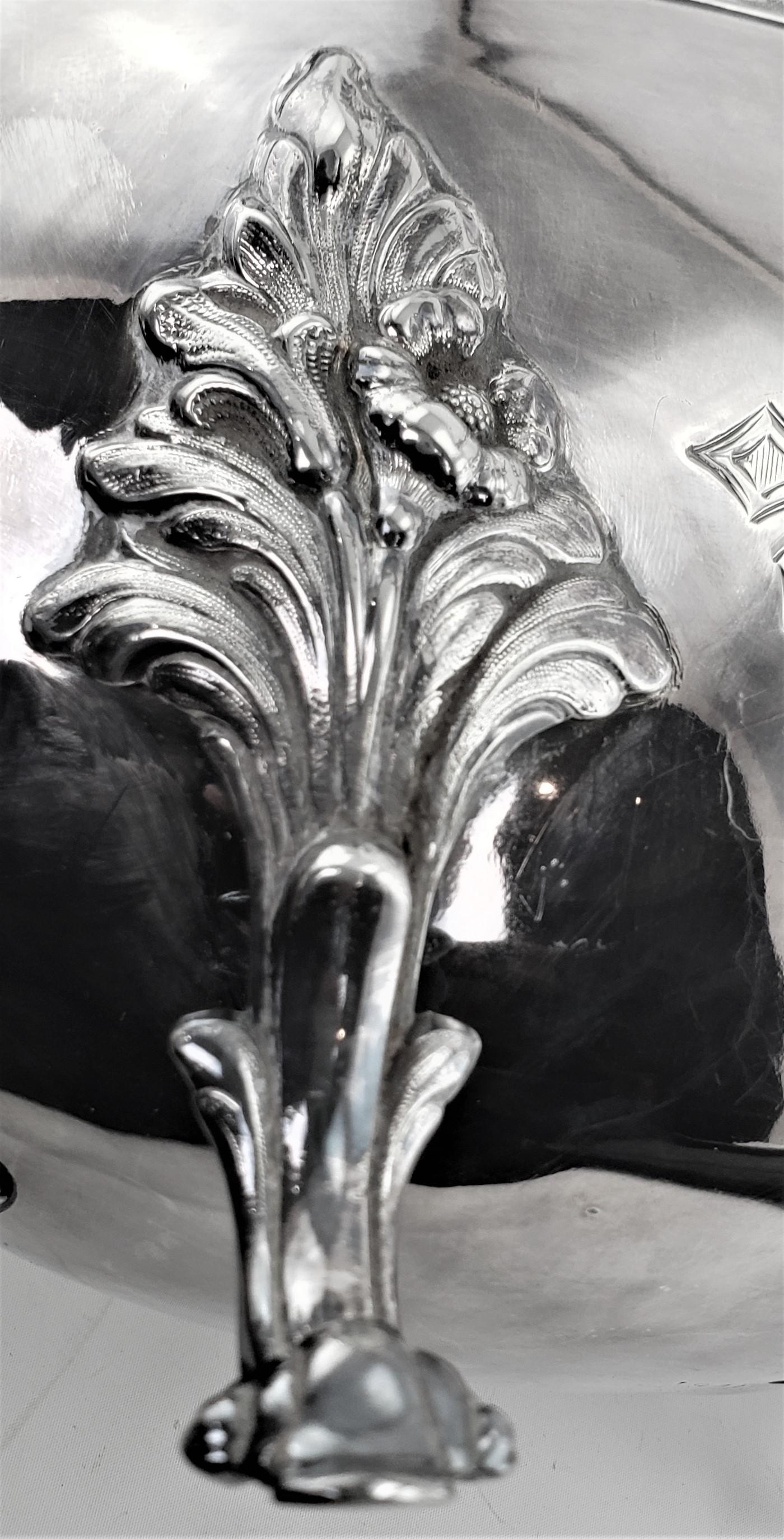 Soupière ancienne en métal argenté Reed & Barton avec montures et médaillons en forme de tête de lion en vente 5