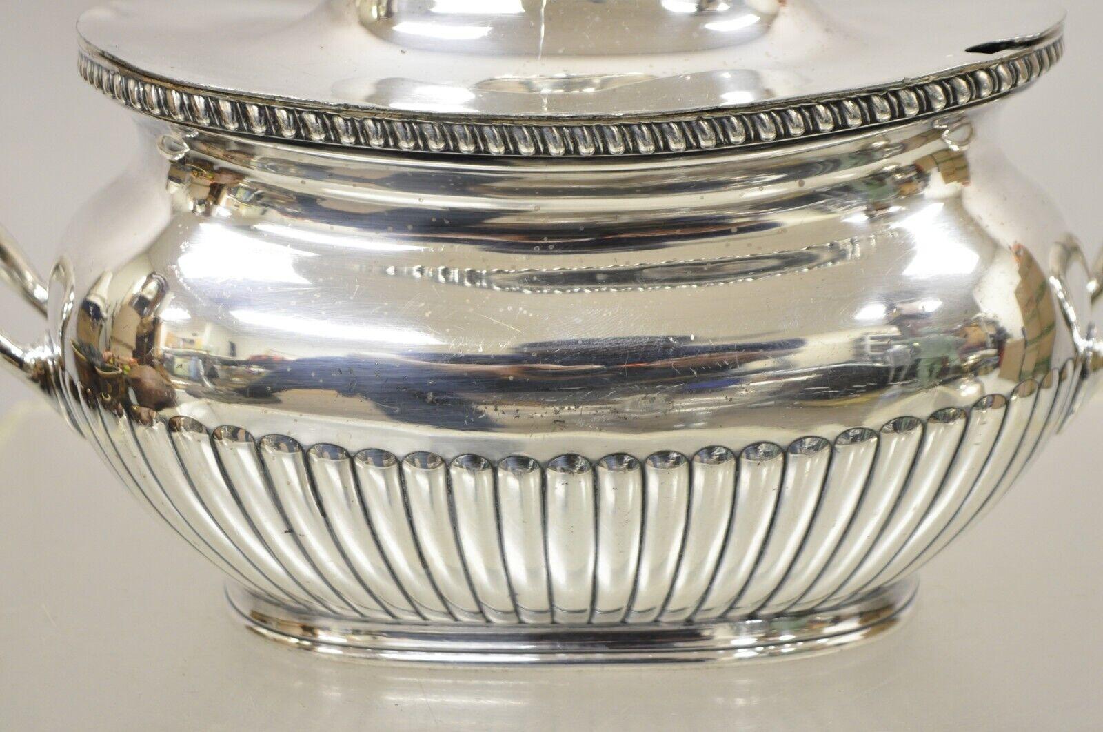 Antique Reed & Barton Victorian Silver Plated Soup Tureen with Lid 6