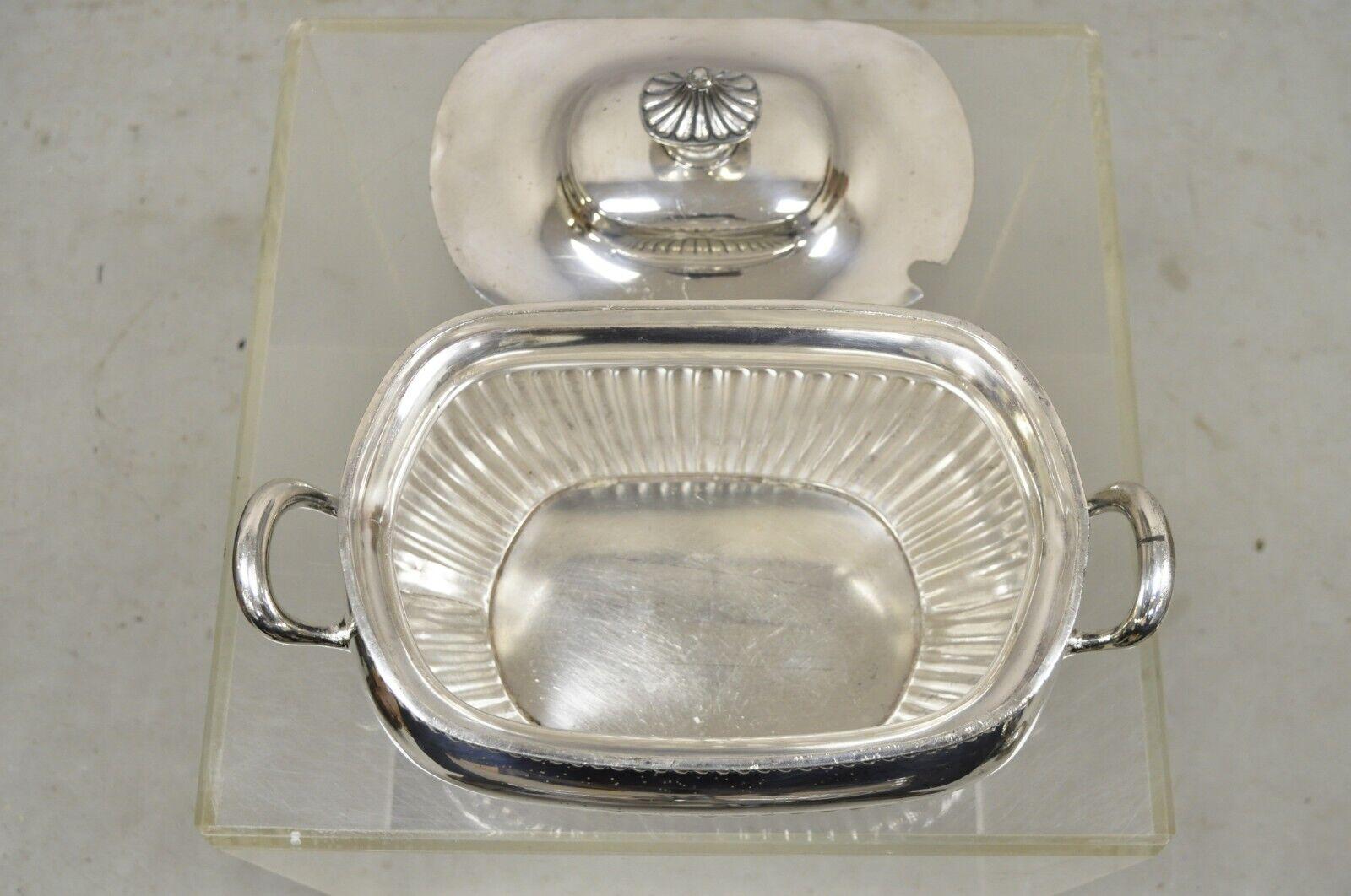 Antique Reed & Barton Victorian Silver Plated Soup Tureen with Lid In Good Condition In Philadelphia, PA