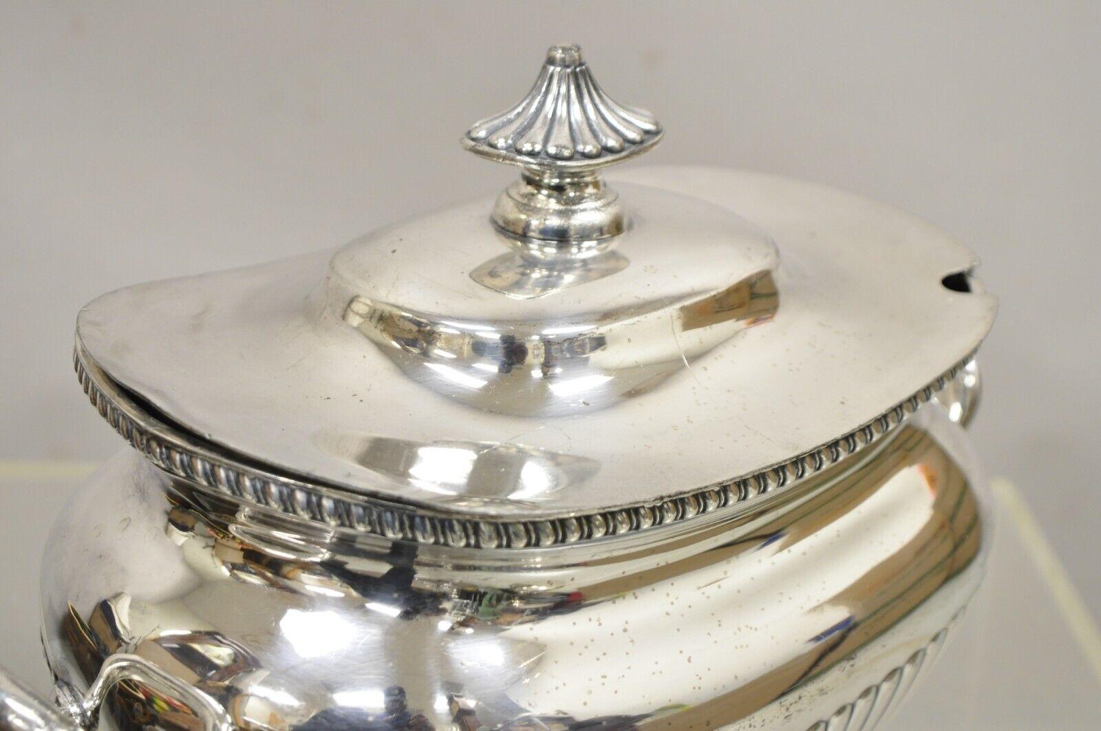 Antique Reed & Barton Victorian Silver Plated Soup Tureen with Lid 1