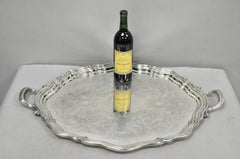 Antique Reed & Barton Winthrop Silver Plated Victorian Bar Serving Platter Tray