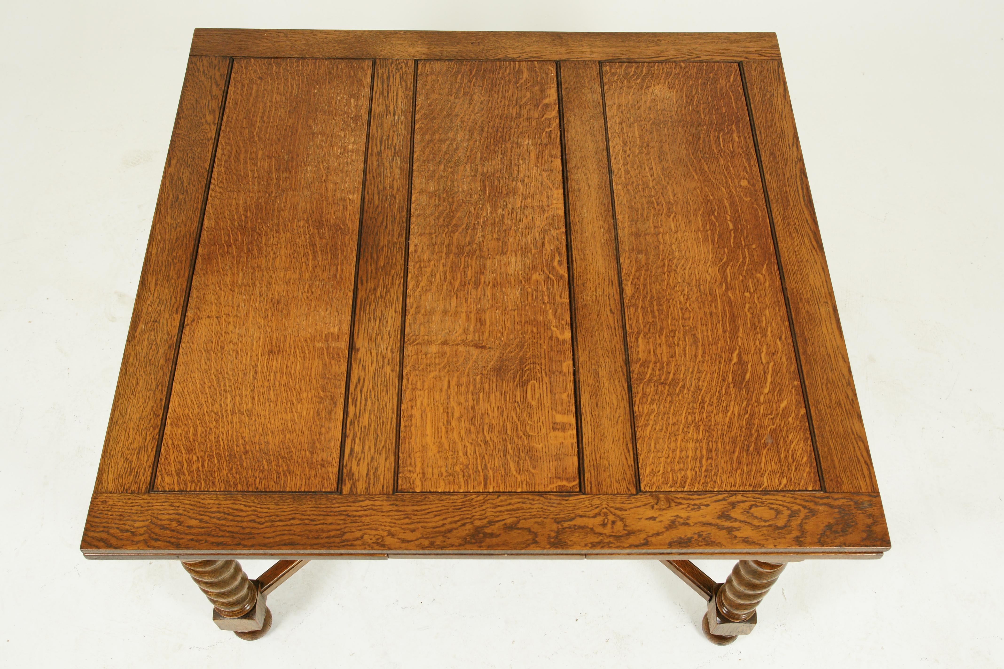 refectory table with leaves