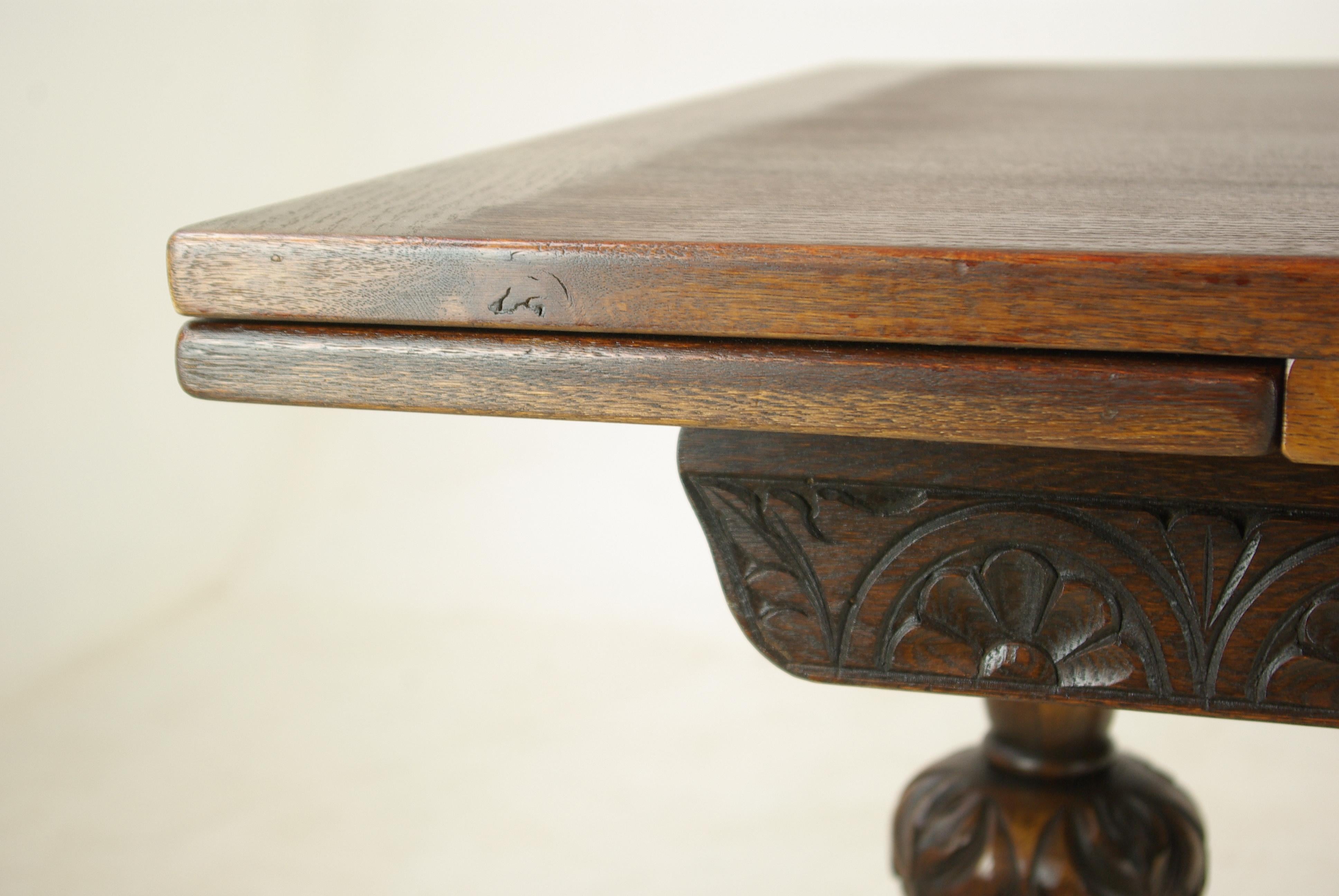 antique pull out table