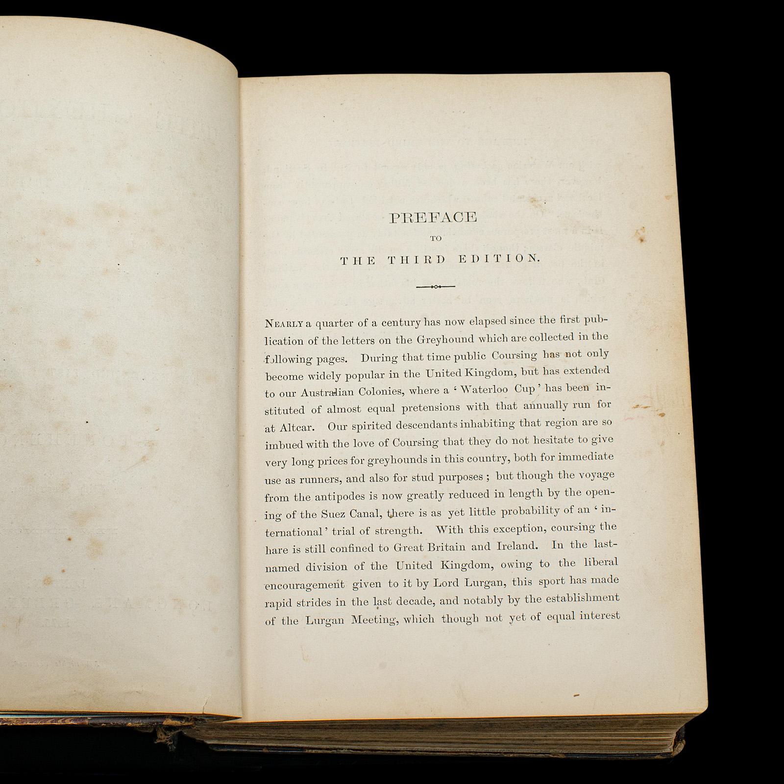 Antikes Referenzbuch, The Greyhound, englisch, illustrierter Leitfaden, viktorianisch (Britisch) im Angebot