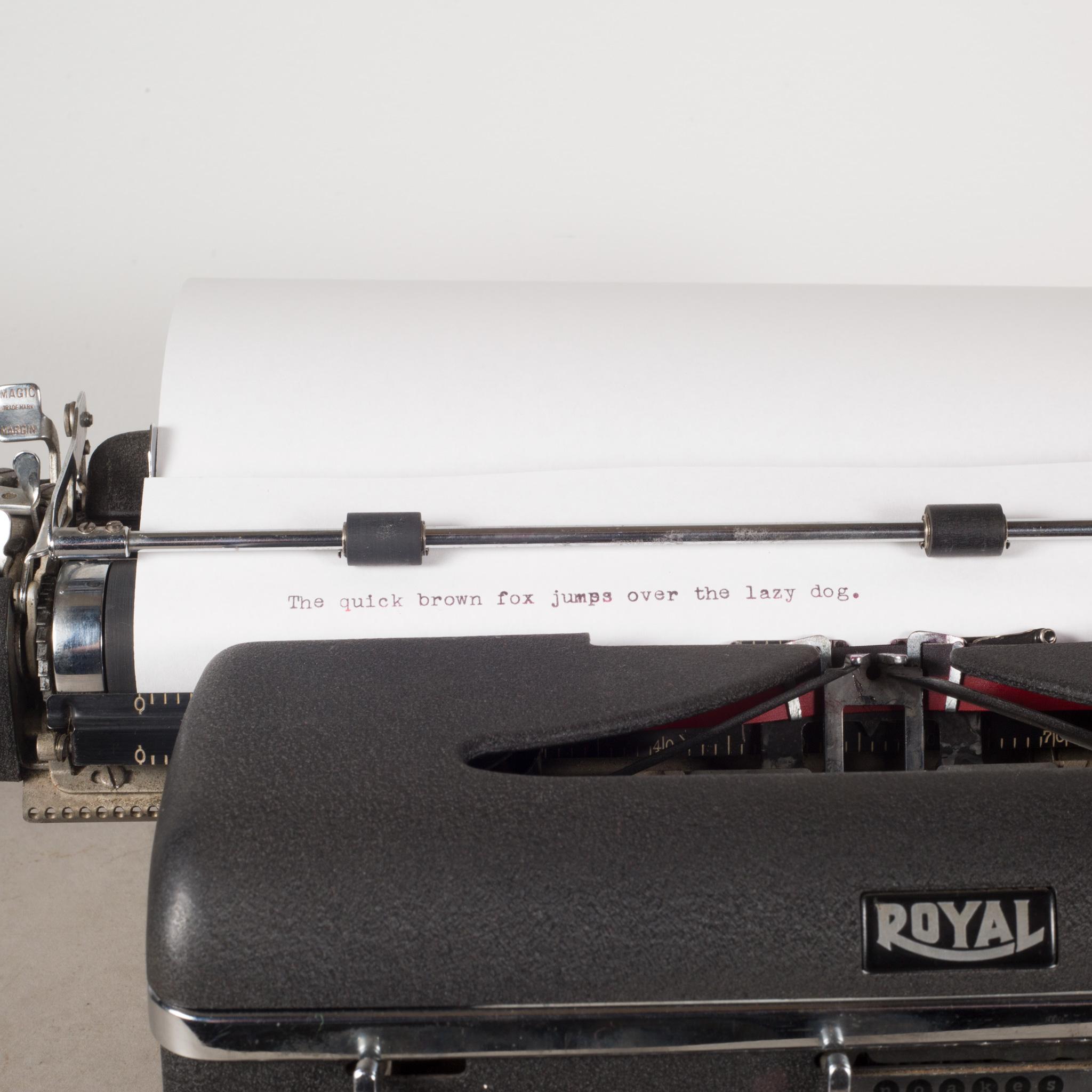 Antique Refurbished Royal Aristocrat Typewriter c.1939 1