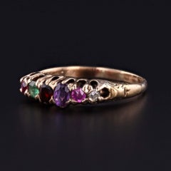 Antique REGARD Ring of 12k Gold