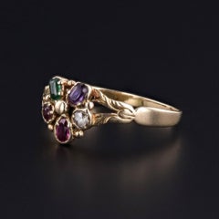 Anello REGARD antico in oro 15ct