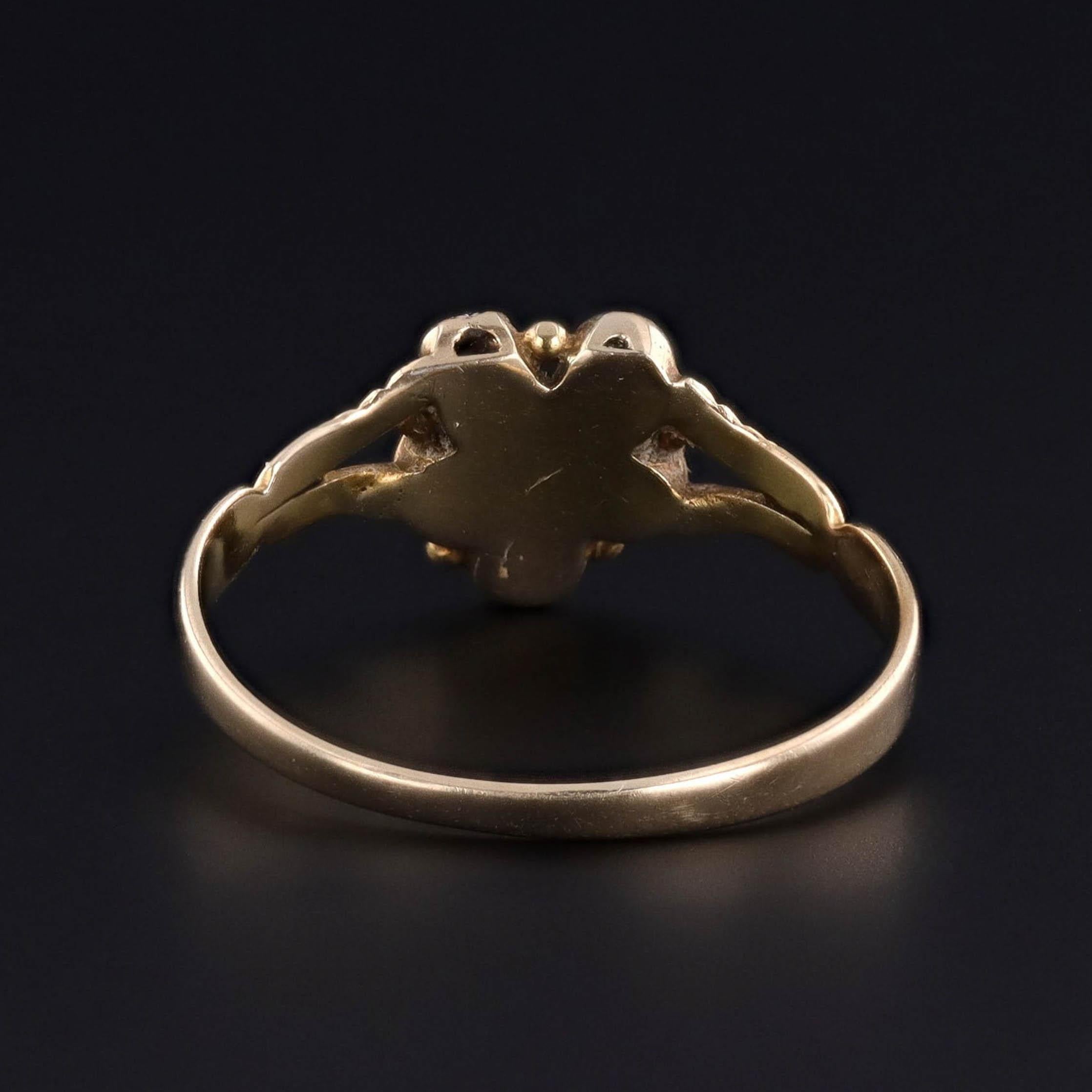 Antiker REGARD Ring aus 15ct Gold (Ovalschliff) im Angebot