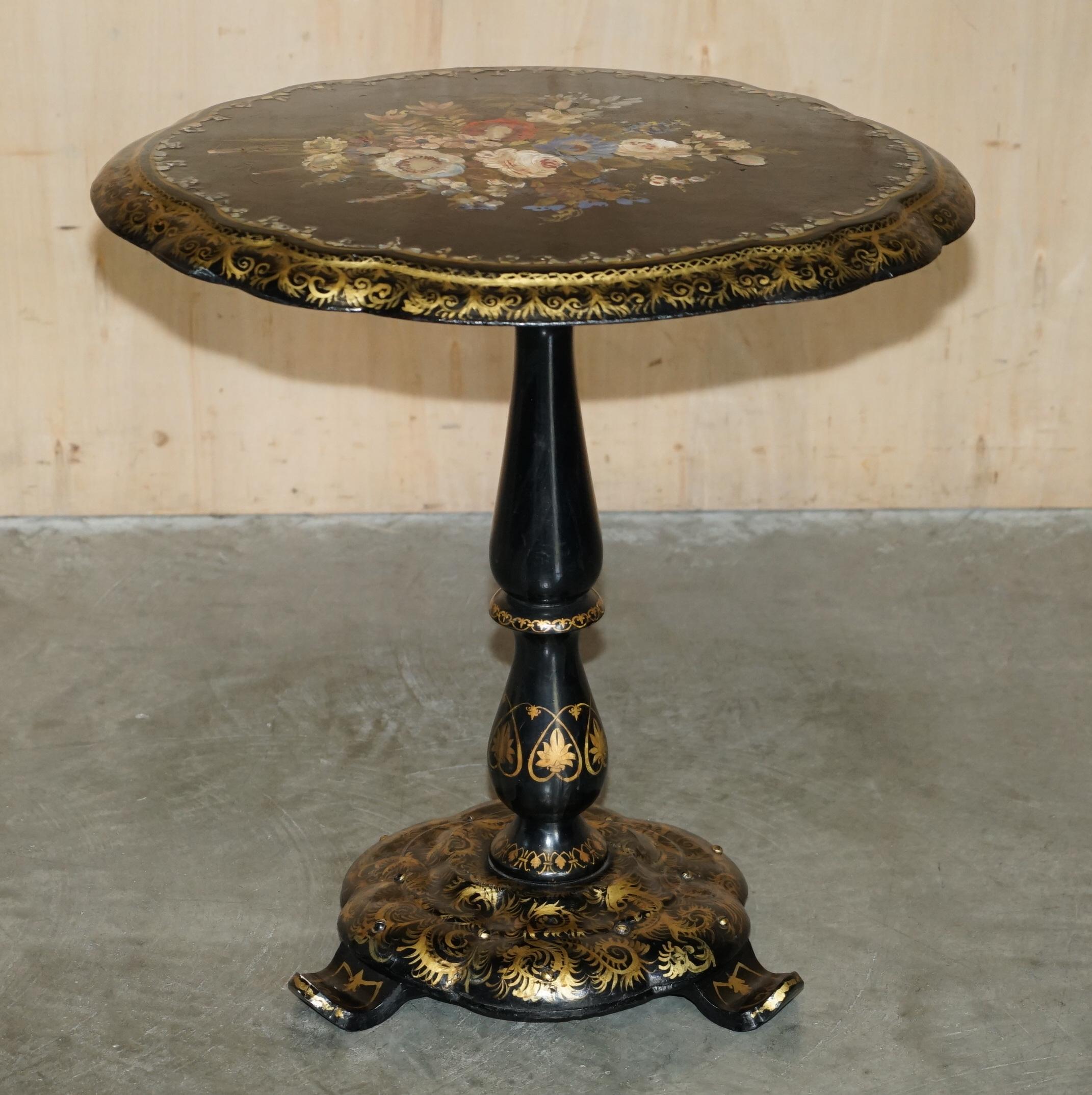 English ANTiQUE REGENCY 1815 JENNENS & BETTRIDGE STAMPED MOTHER OF PEARL TILT TOP TABLE For Sale