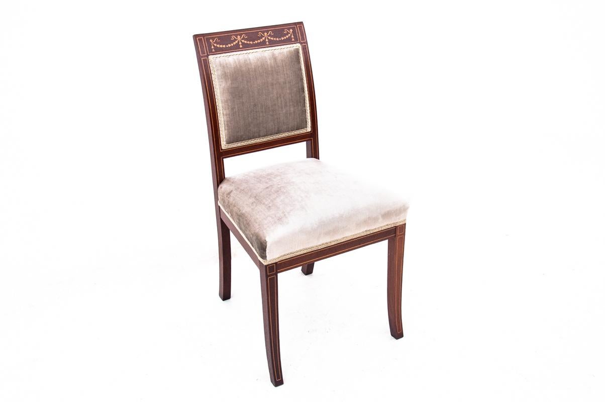 Swedish Antique Regency Beige Chair