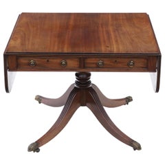 Antique Regency C1825 Mahogany Sofa Table, 19th Century