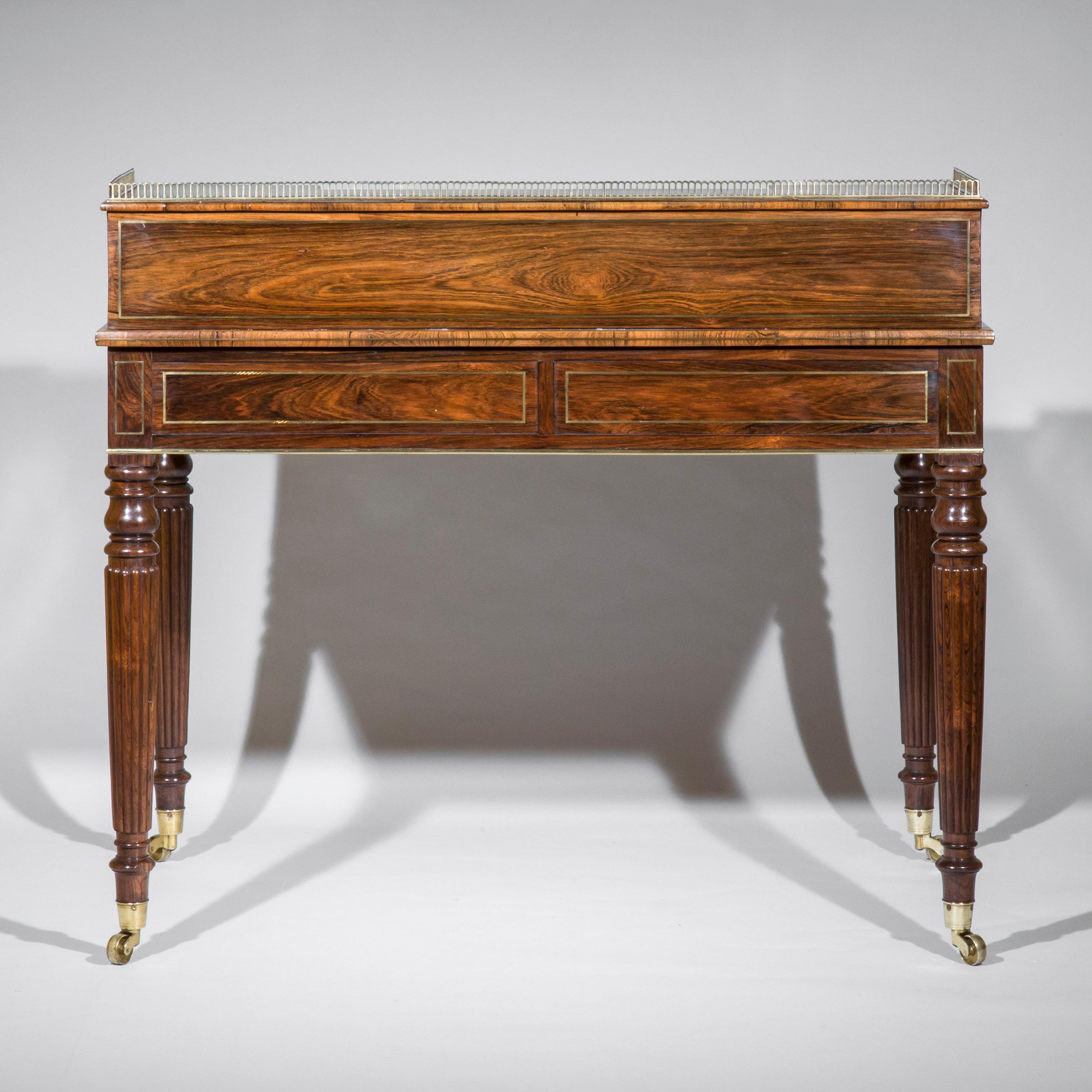 Antique Regency Carlton House Desk, Early 19th Century 1