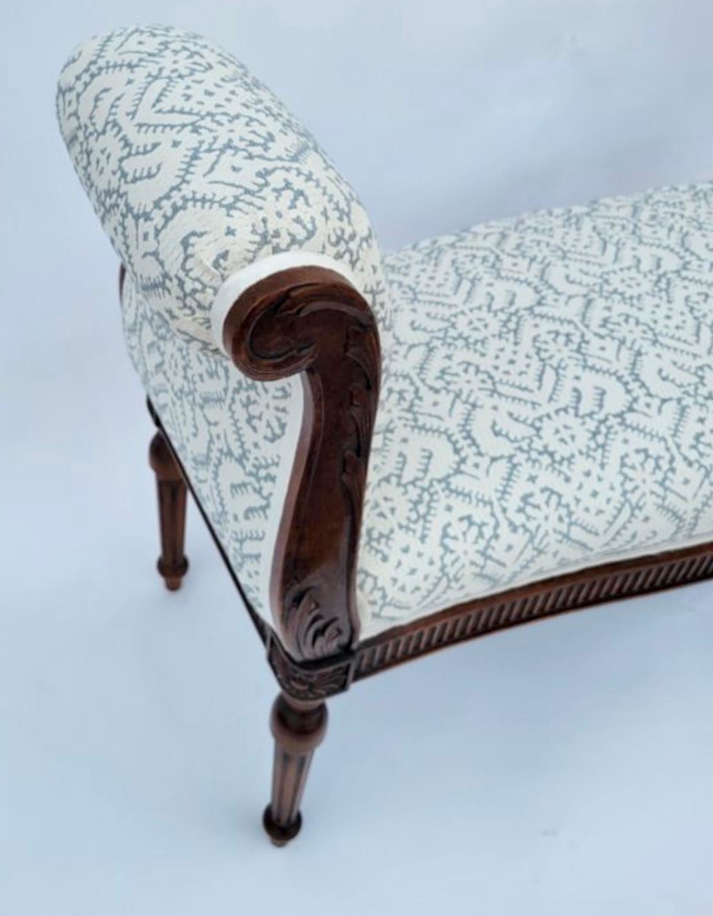 scroll arm bench