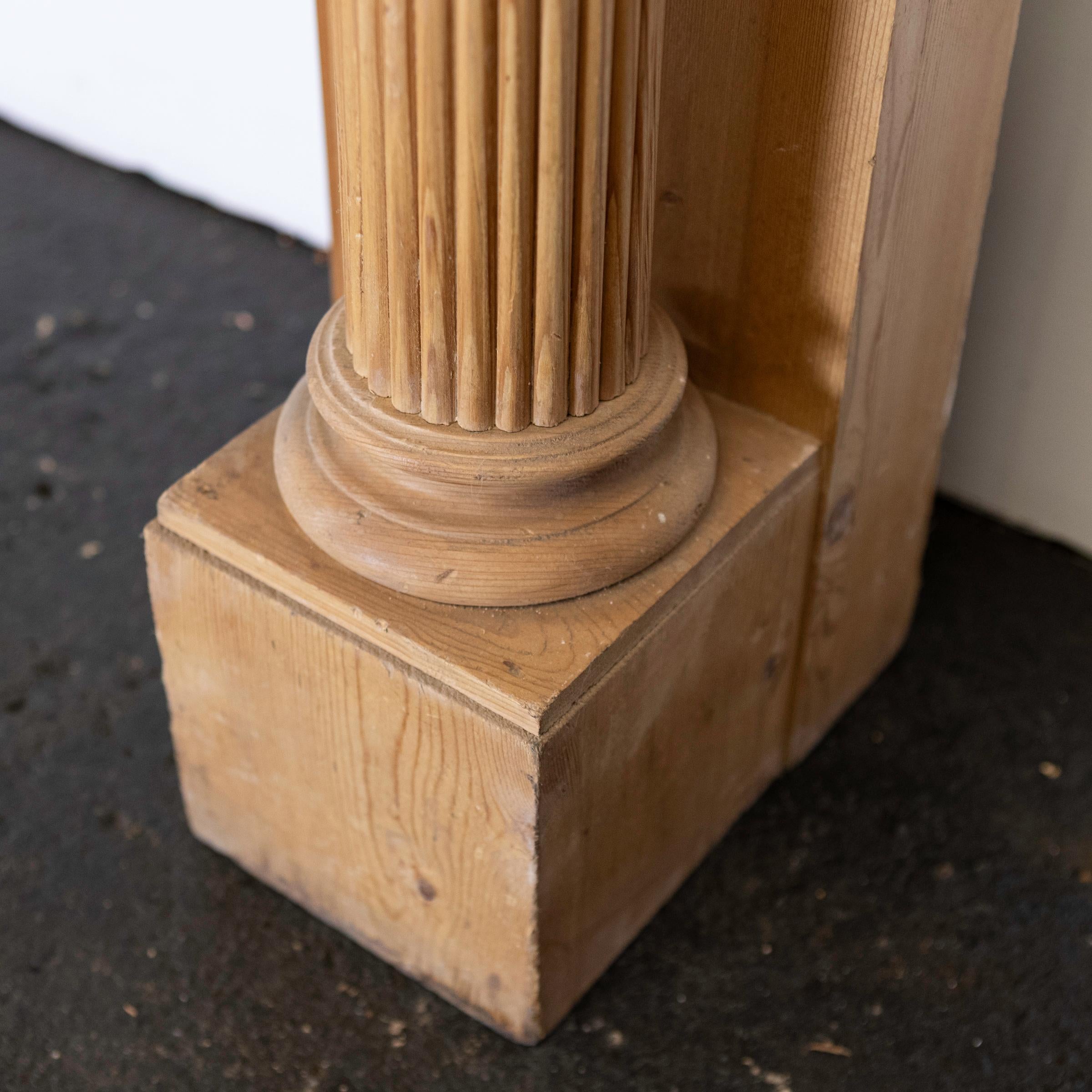 Antique Regency Carved Wooden Fireplace Surround For Sale 3