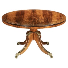 Antique Regency Center Table, Attributed to George Oakley, circa 1810