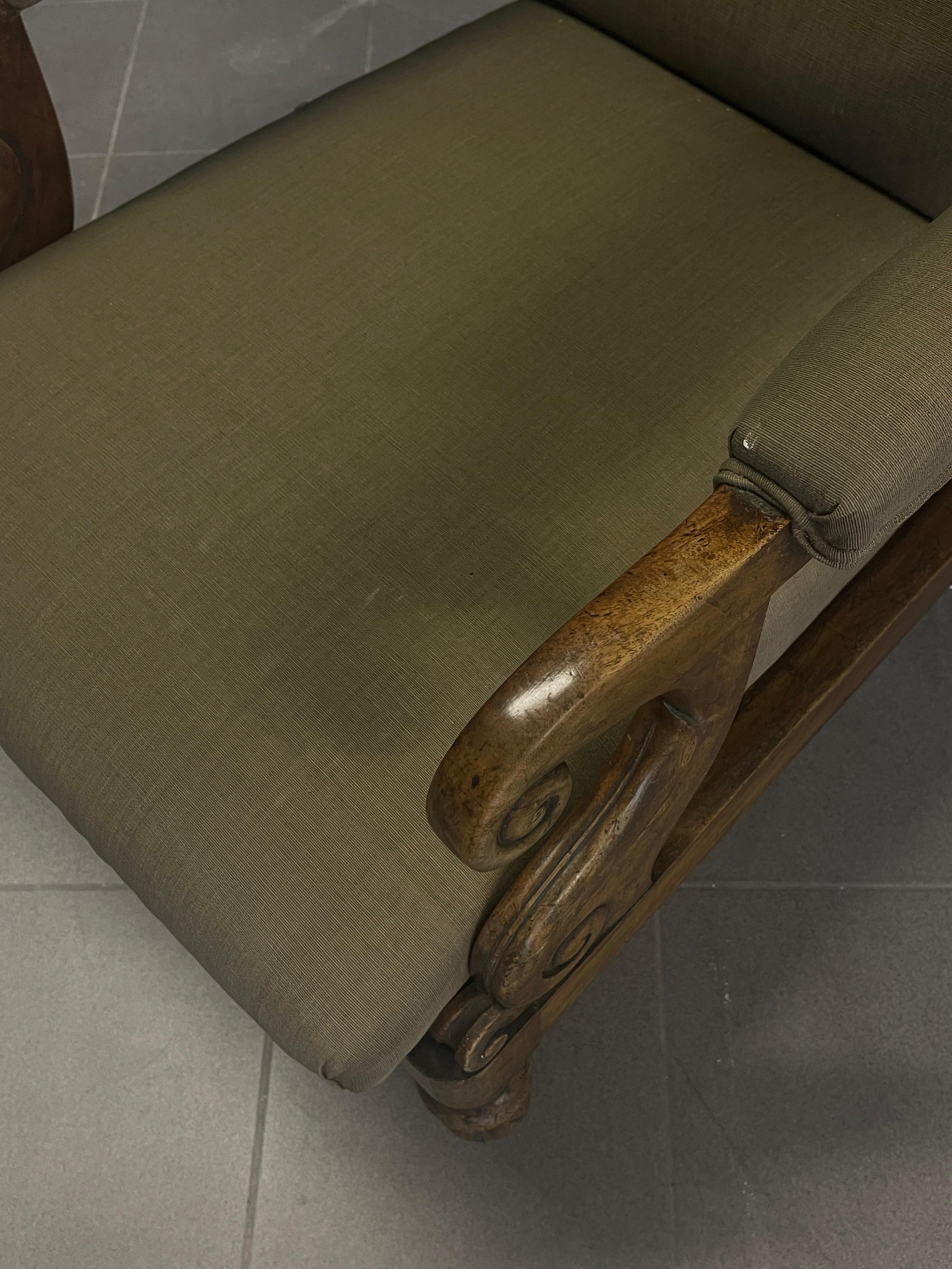 Tissu Chaise Regency ancienne en bois de rose en vente