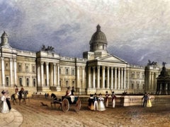 Antico piatto centrotavola Chamberlains Worcester Regency National Gallery London