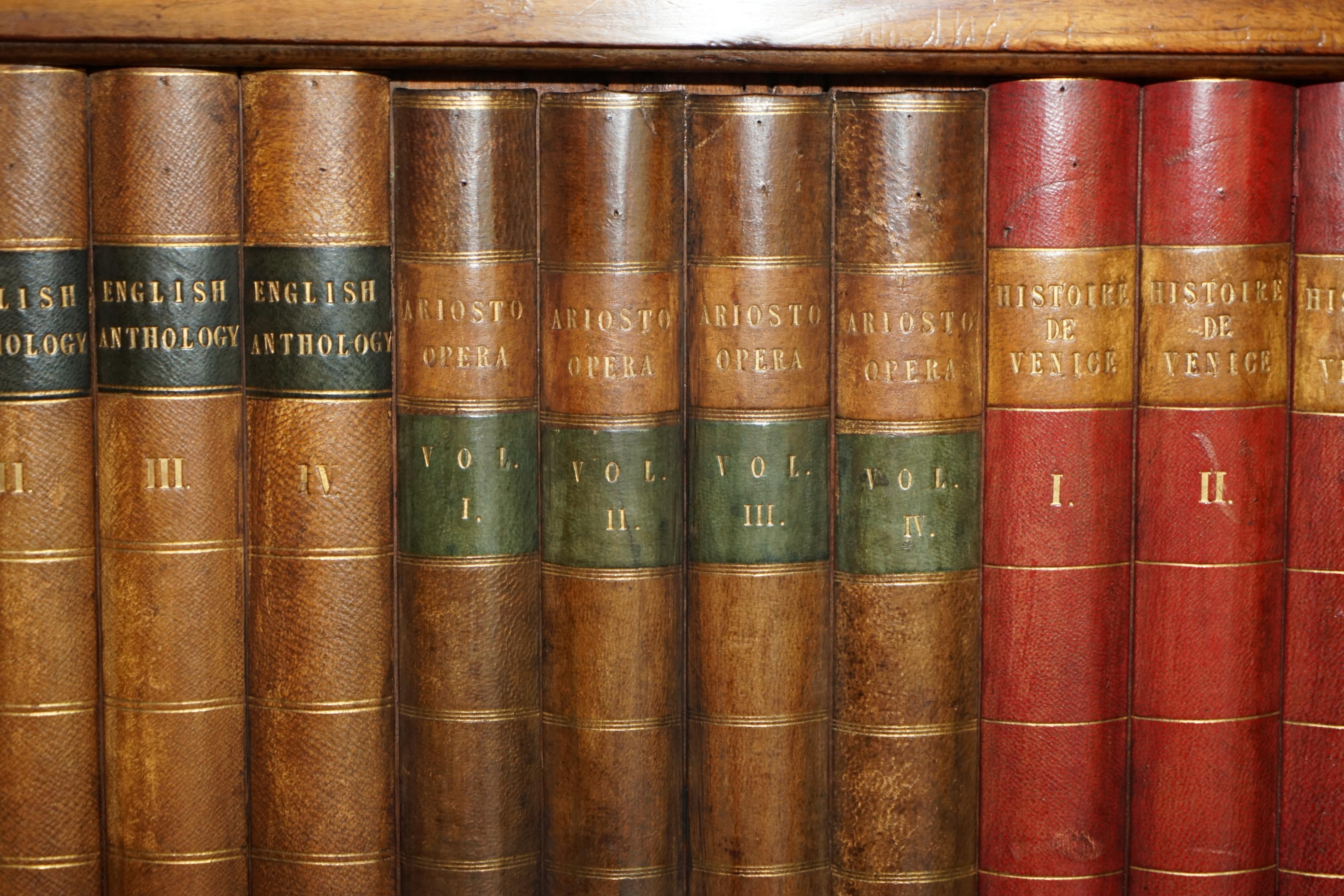 ANTIKE REGENCY, ca. 1810, FAUX BOOK CHIFFONIER, SIDEBOARD, BRASS GALLERY RAIL im Angebot 4