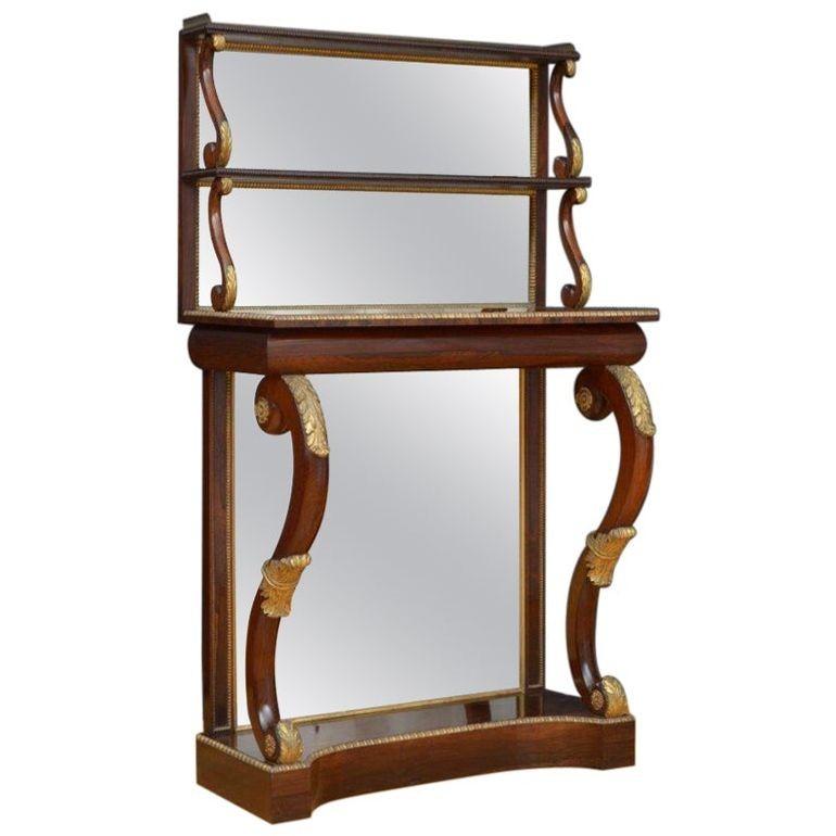 English Antique Regency Console Table c1820s For Sale