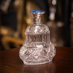 Antique Regency Cut Glass Scent Bottle by Mappin & Webb, Silver, 1812