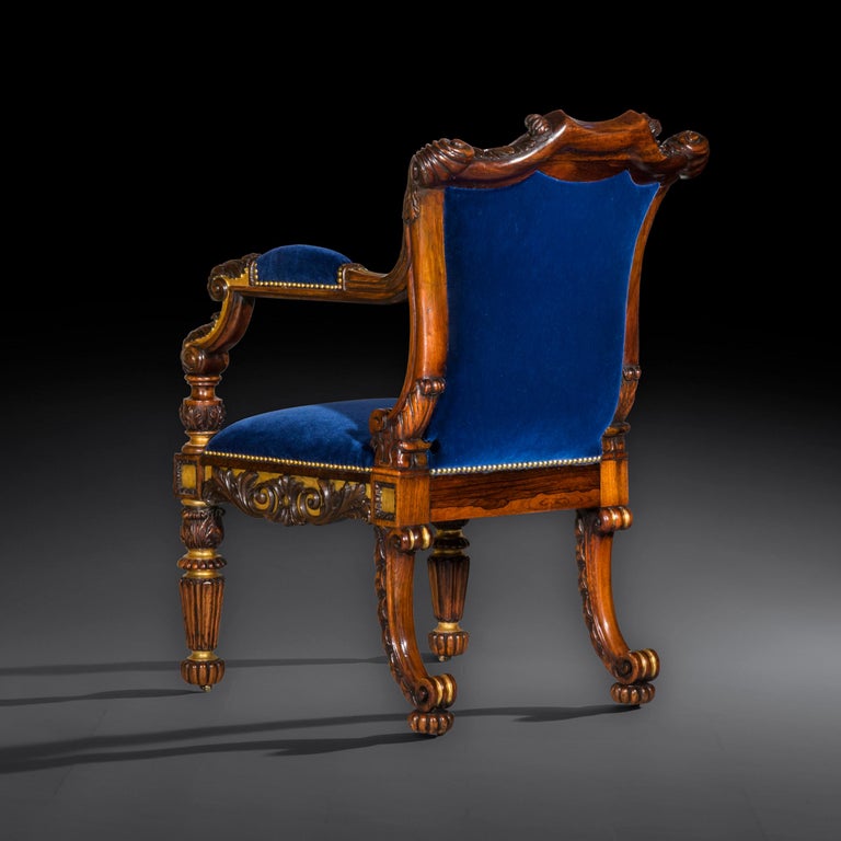 Antique Regency Desk Armchair, circa 1820 For Sale at 1stdibs