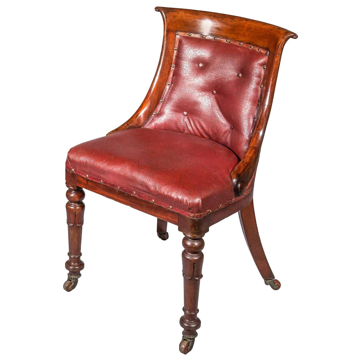 Antique Regency Desk Chair, Early 19th Century For Sale at 1stDibs