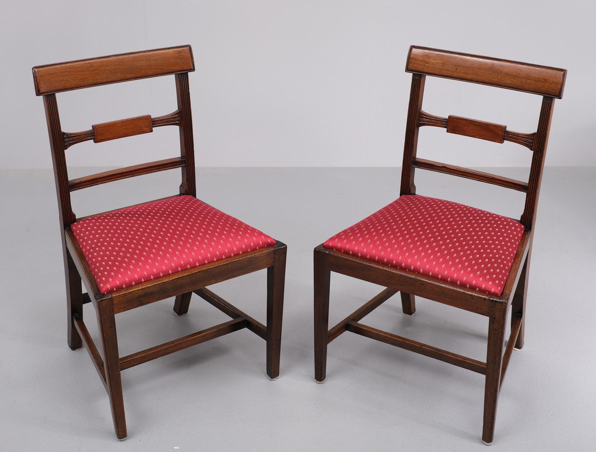 Antique Regency Dining chairs  1850s England  For Sale 7