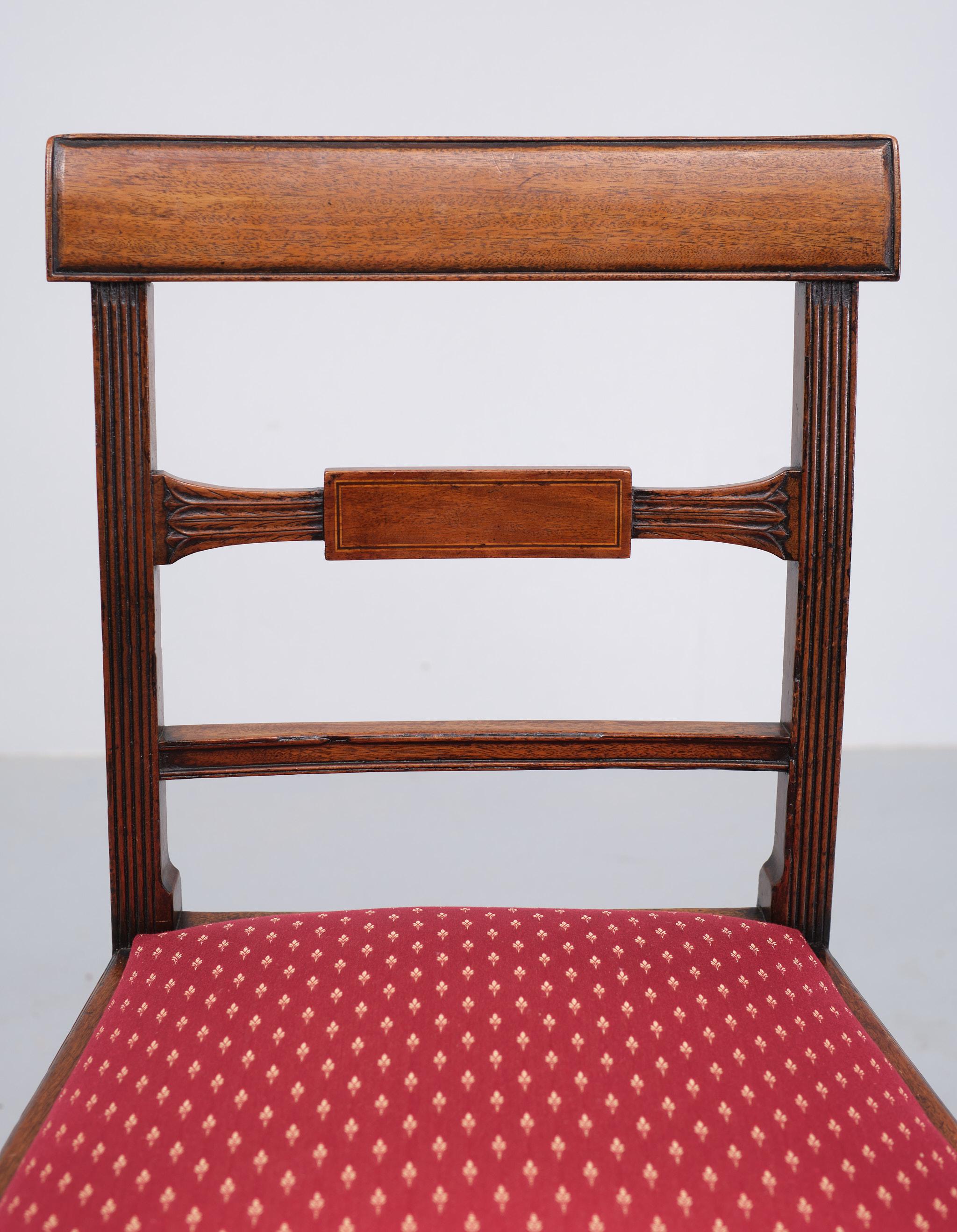 Antique Regency Dining chairs  1850s England  For Sale 1