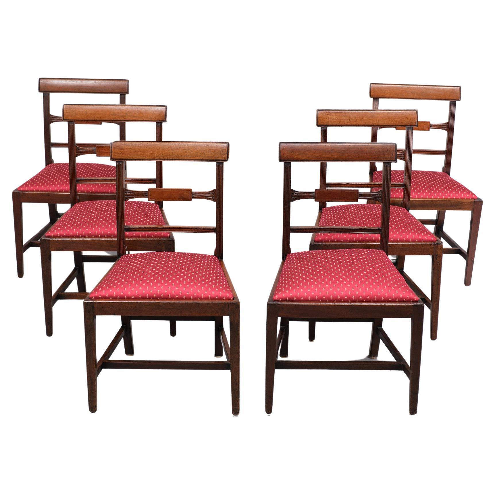 Antique Regency Dining chairs  1850s England  For Sale