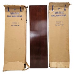 Antique Regency Duncan Phyfe Style Mahogany Dining Table w/ 3 Leaves