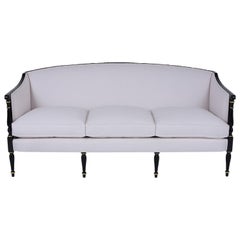 Antique Regency Ebonized Sofa