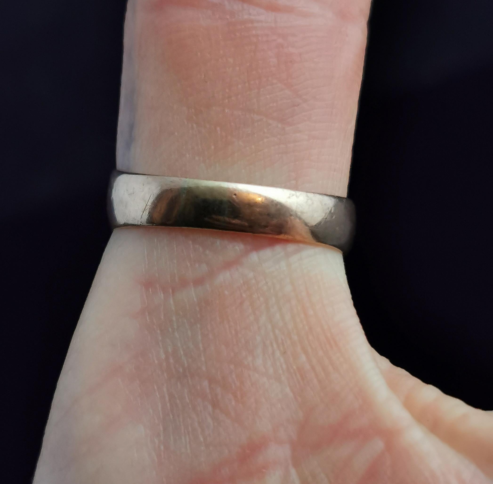 Antiker antiker Siegelring aus der Regency-Ära, monogrammiert, 9 Karat Roségold 6