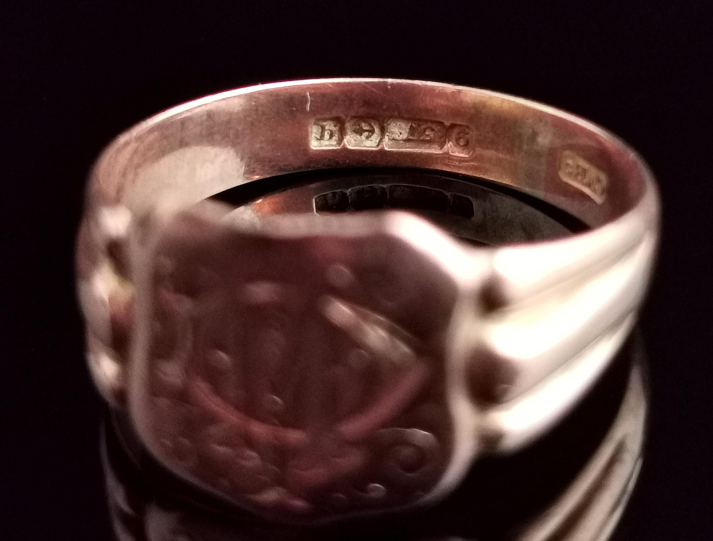 Antiker antiker Siegelring aus der Regency-Ära, monogrammiert, 9 Karat Roségold 8