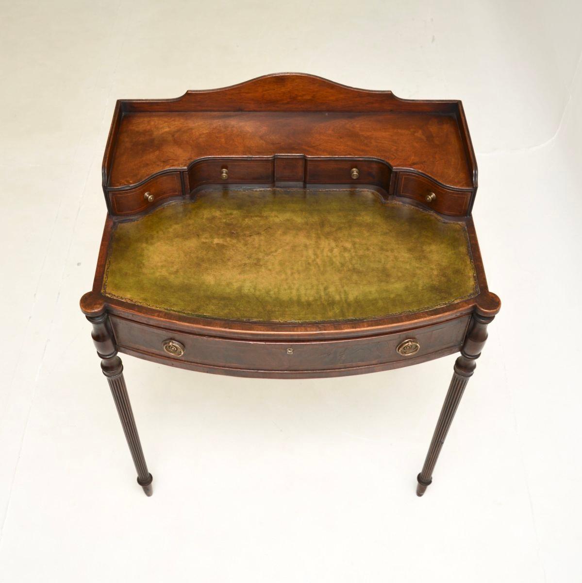 Cuir Bureau Escritoire Regency ancien en vente