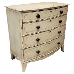Antique Regency Faux Bamboo Chest of Drawers