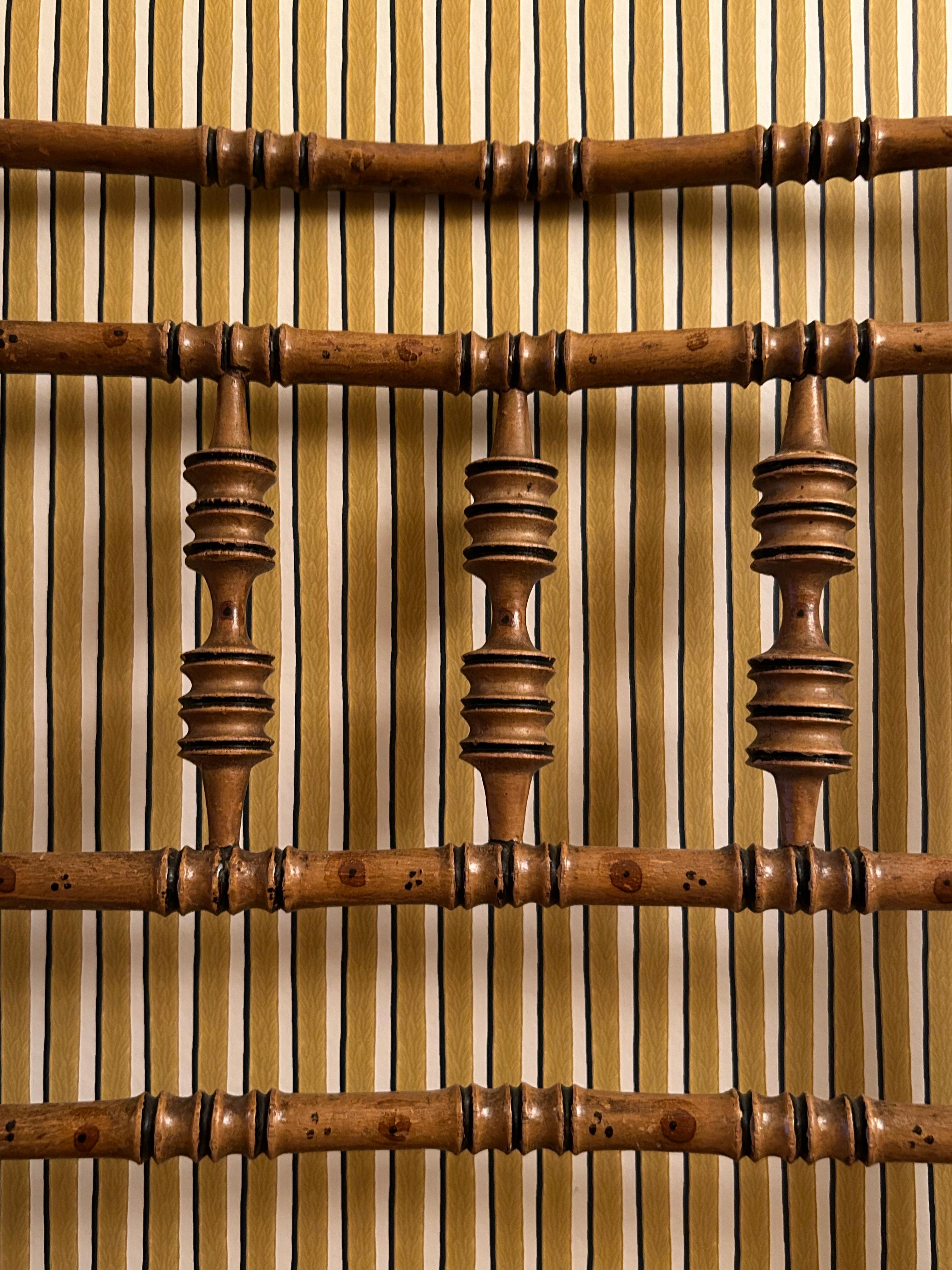 Chaises d'appoint Regency anciennes en faux bambou, lot de 4, Angleterre, début du 19ème siècle Bon état - En vente à Copenhagen K, DK