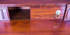 Antique Regency Flame Mahogany Sideboard, 19th Century