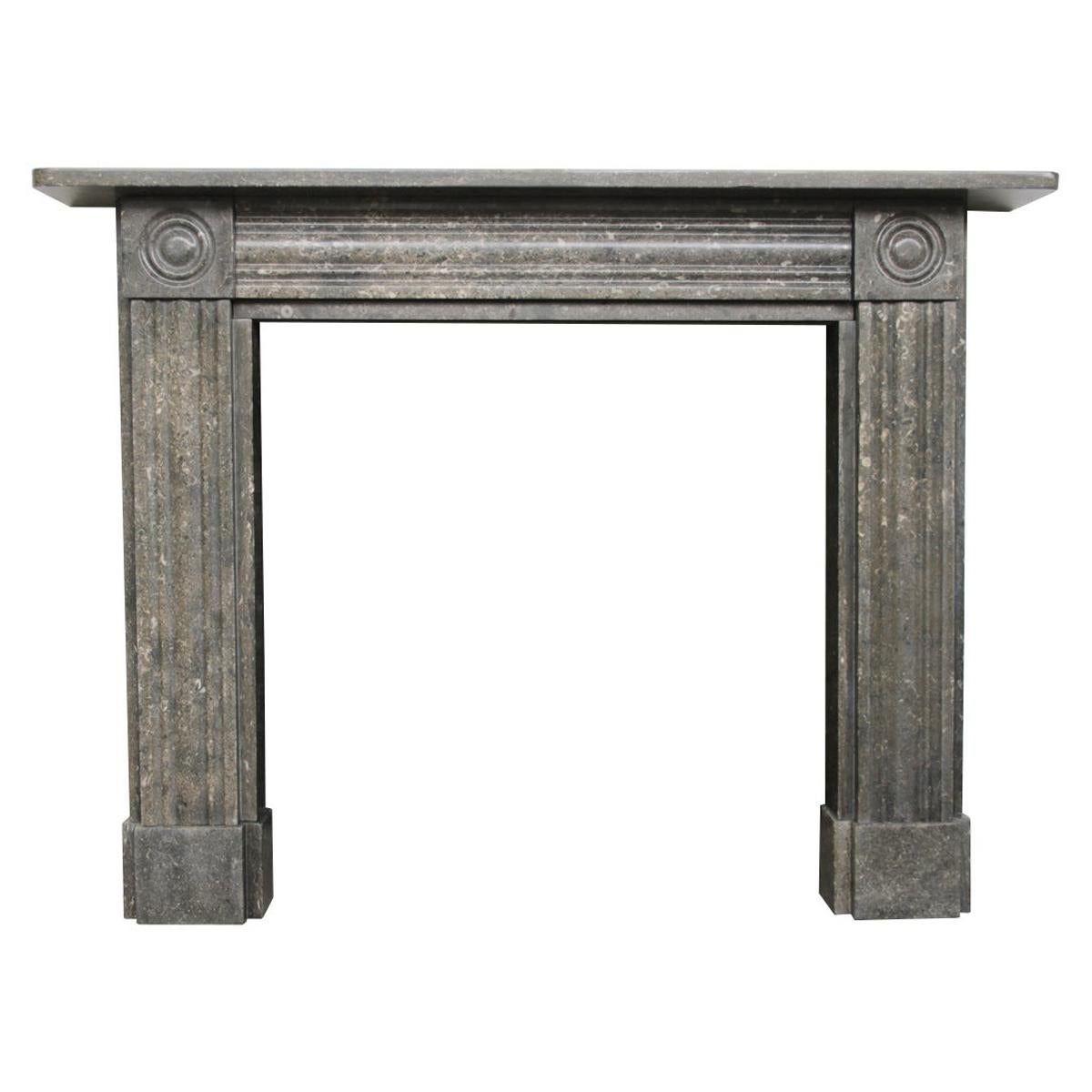 Antique Regency Fossil Marble Fire Surround
