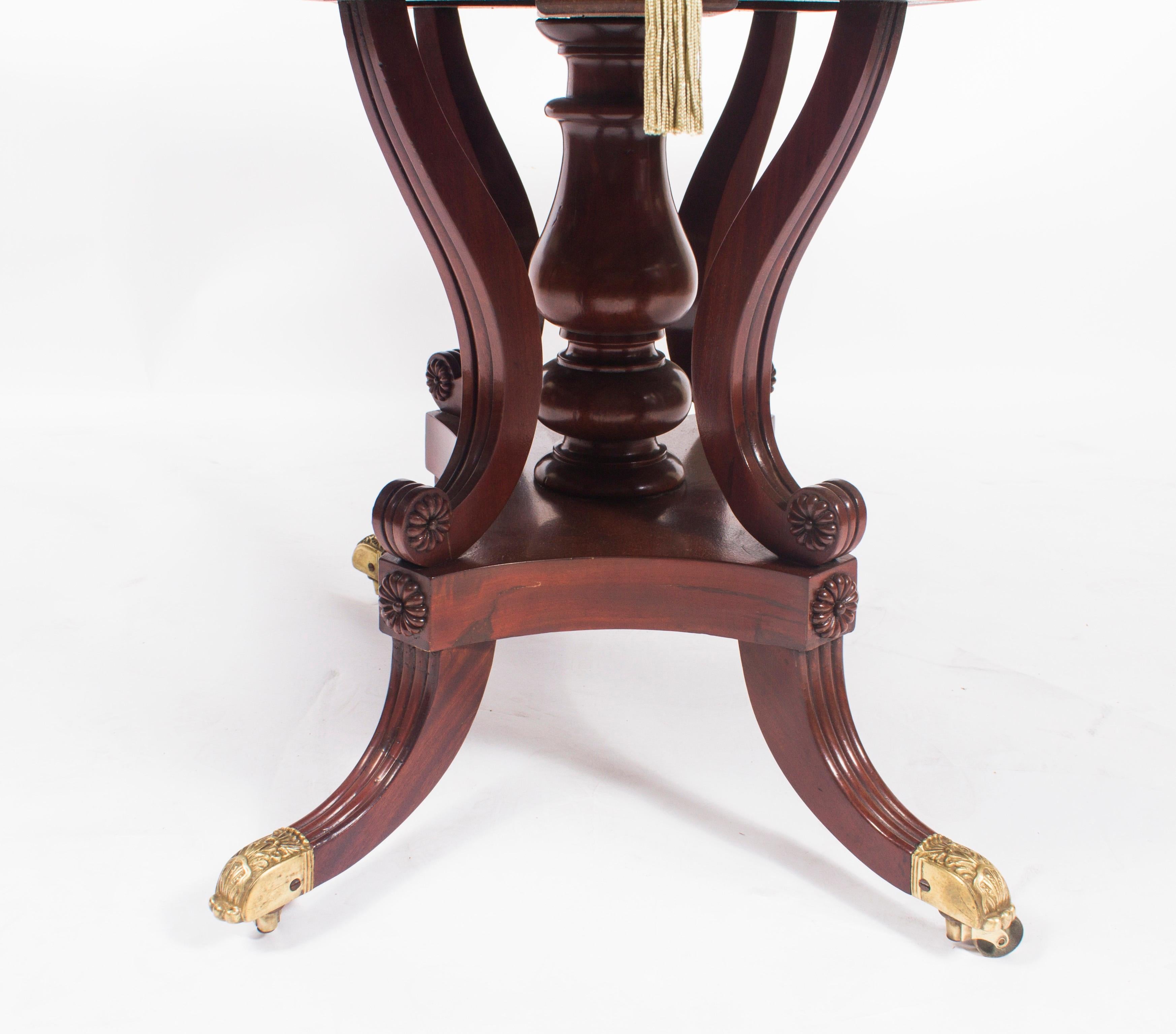 Ancienne table de Pembroke de style Régence George III Gillows & 6 chaises 19ème siècle en vente 6