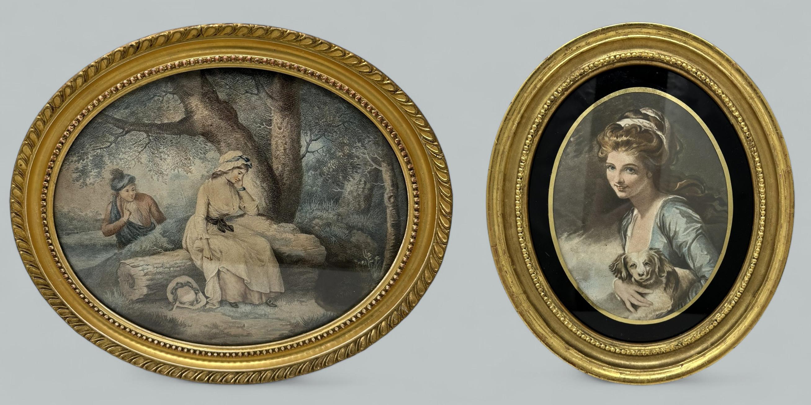 Ein außergewöhnliches Beispiel für eine Regency-Periode Hand koloriert stipple Gravur von George Morland mit dem Titel 