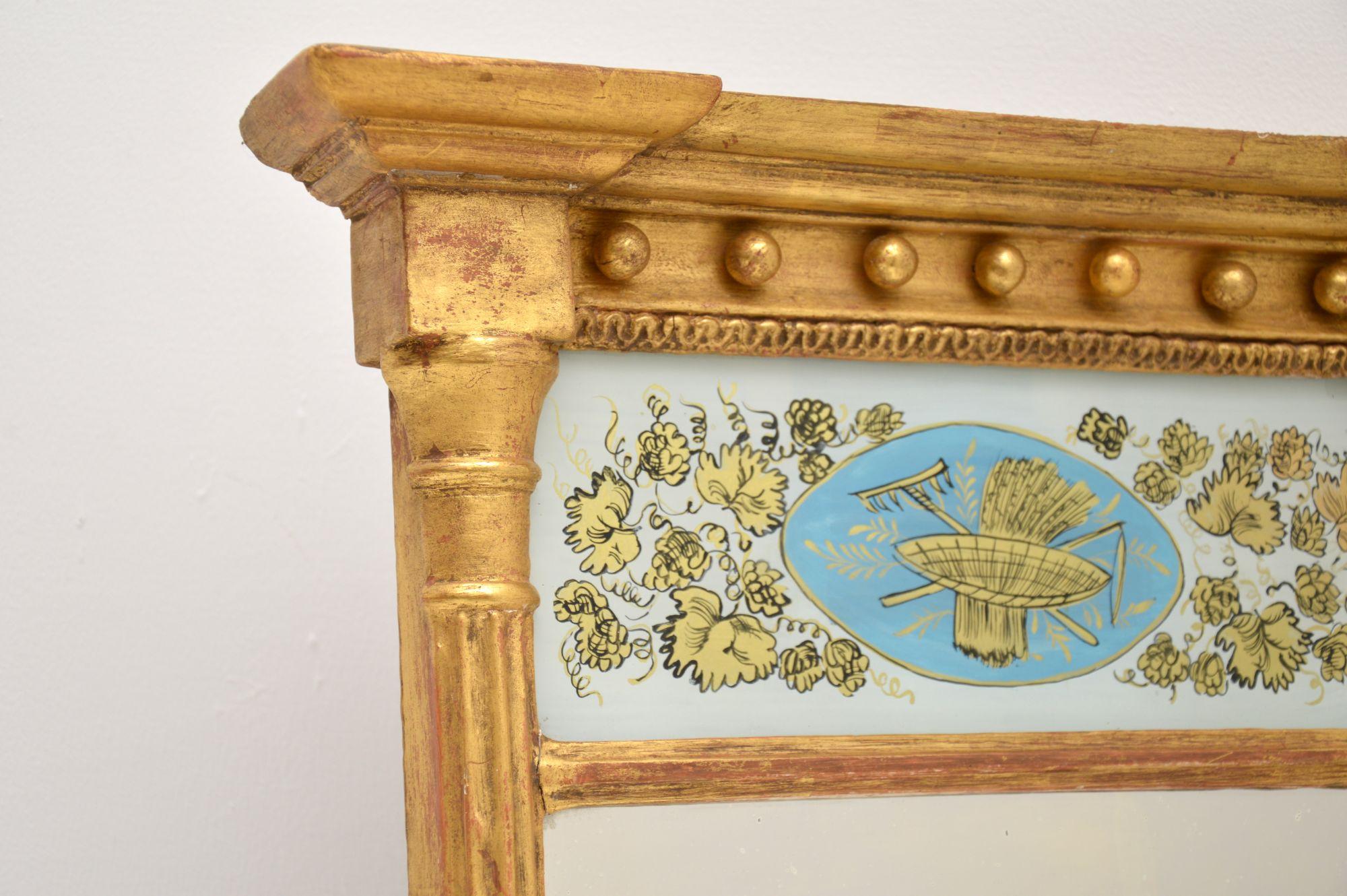 Antique Regency Gilt Wood Mirror In Good Condition For Sale In London, GB