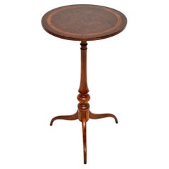 Antique Regency Inlaid Walnut Occasional Side Table