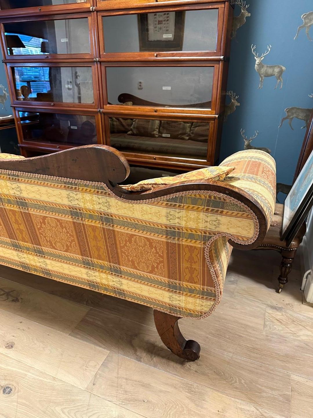 antique regency mahogany 3-seater sofa. For Sale 3
