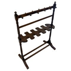 Antique Regency Mahogany Boot Rack Stand Hall Umbrella Stick Stand