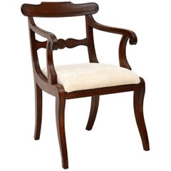 Antique Regency Mahogany Carver Armchair