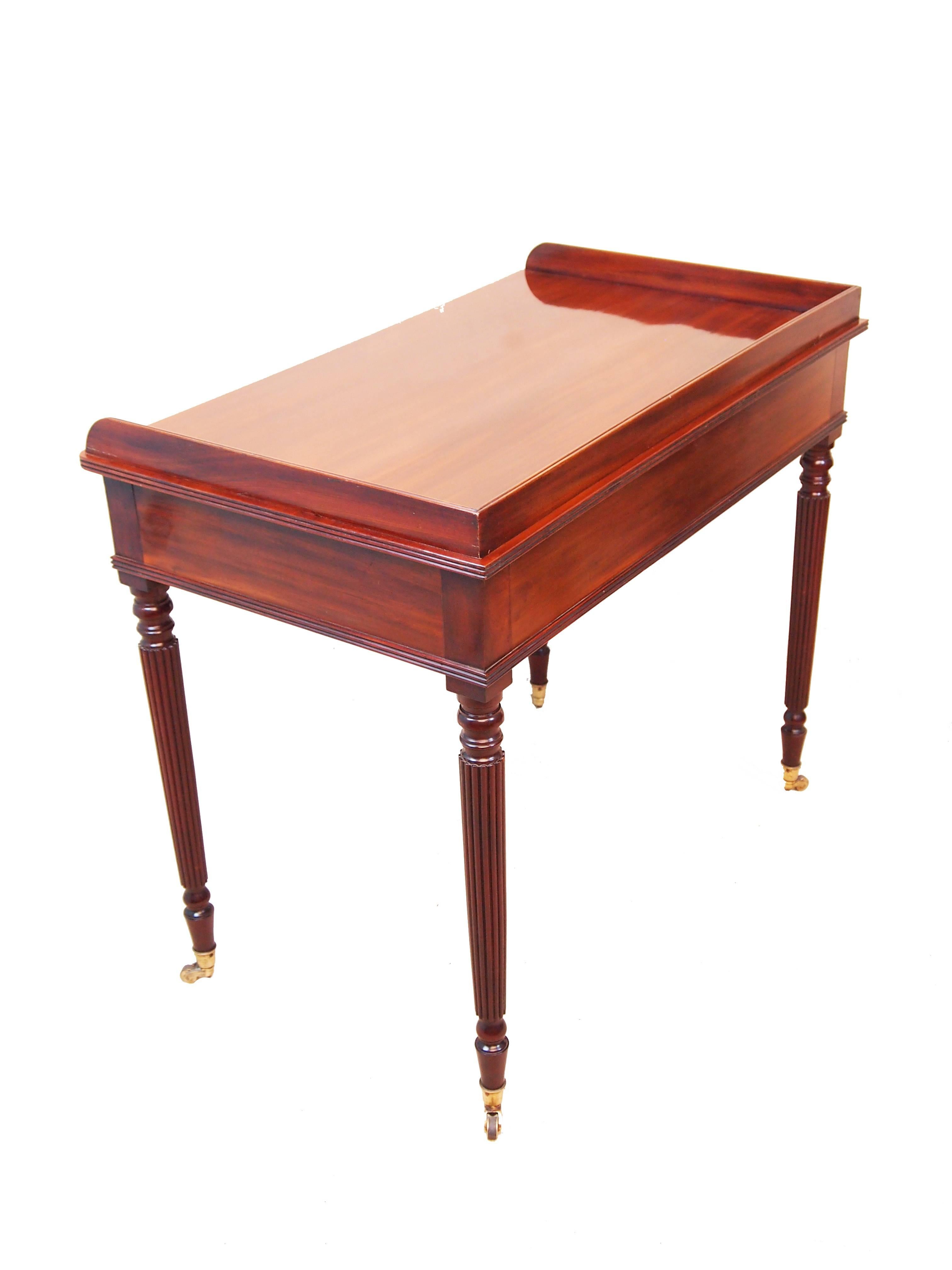 English Antique Regency Mahogany Dressing Table