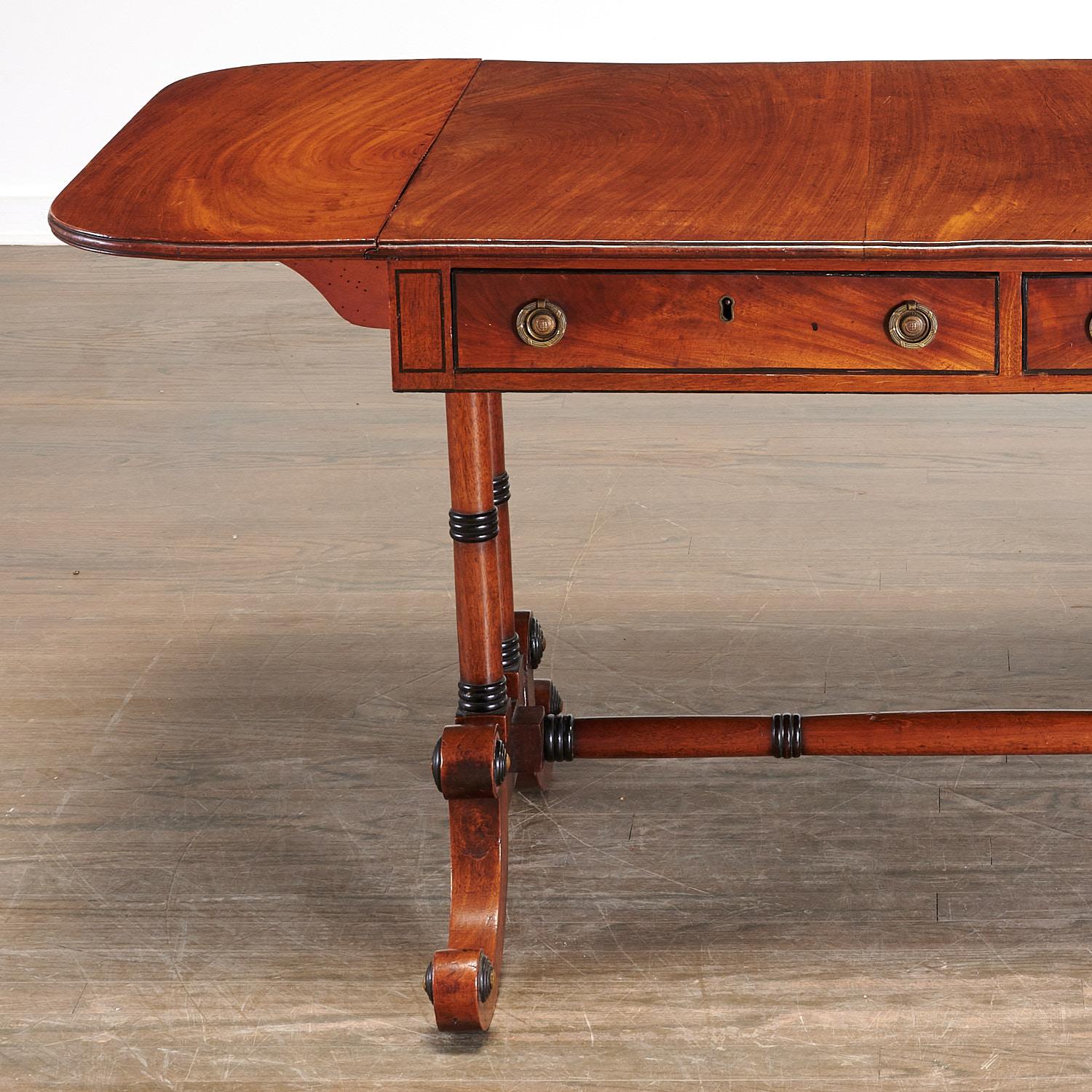 sofa table with drop leaf