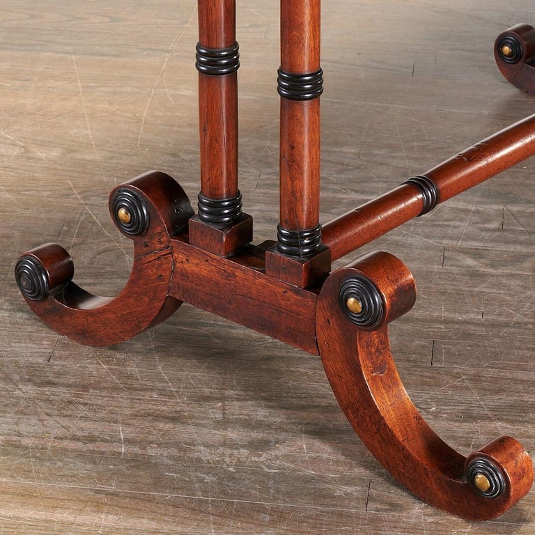 Antique Regency Mahogany Drop Leaf Sofa Table For Sale at 1stDibs