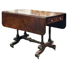 Antique Regency Mahogany Drop Leaf Table.