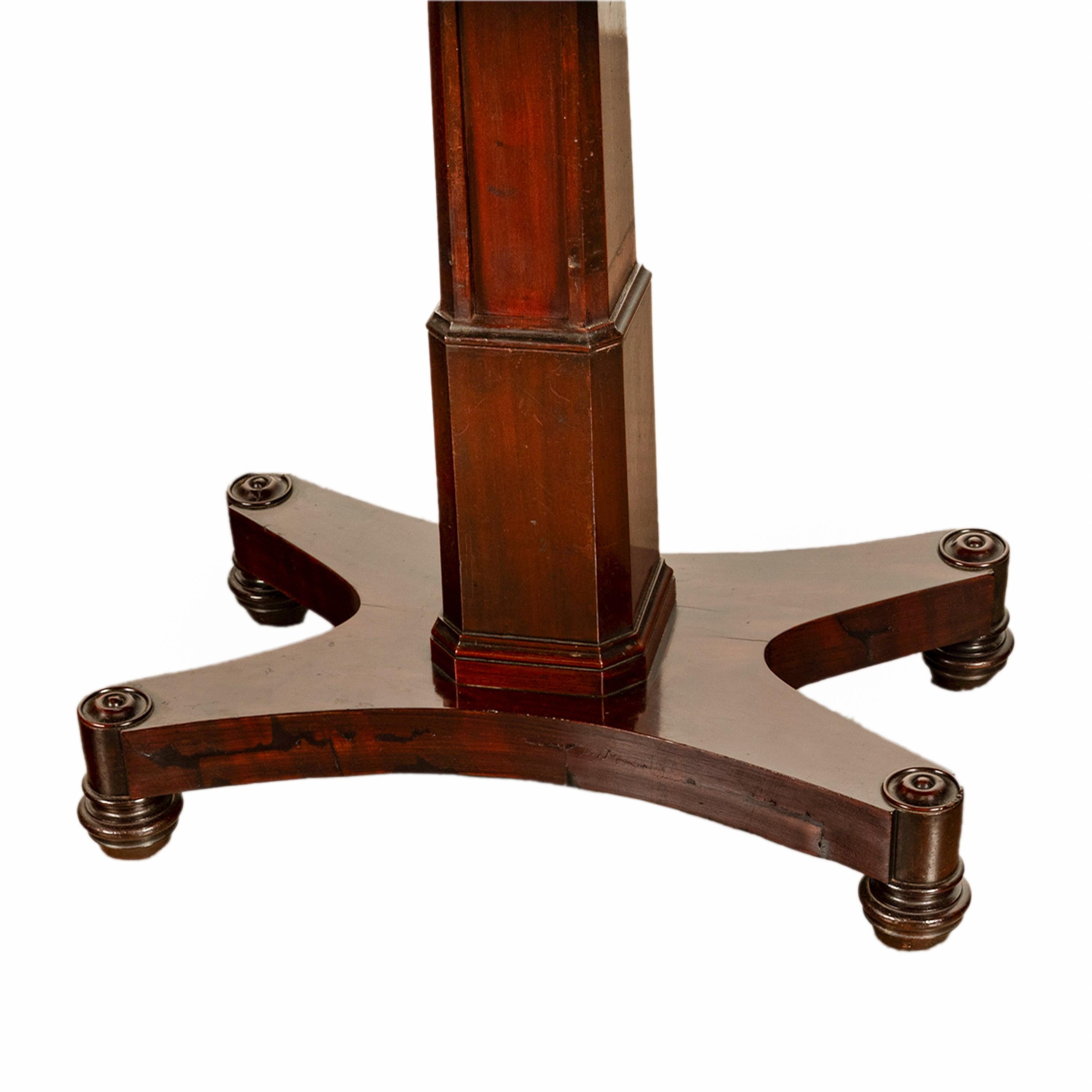 Antique Regency Mahogany Metamorphic 3 Tier Dumbwaiter Pedestal Side Table 1830 For Sale 9